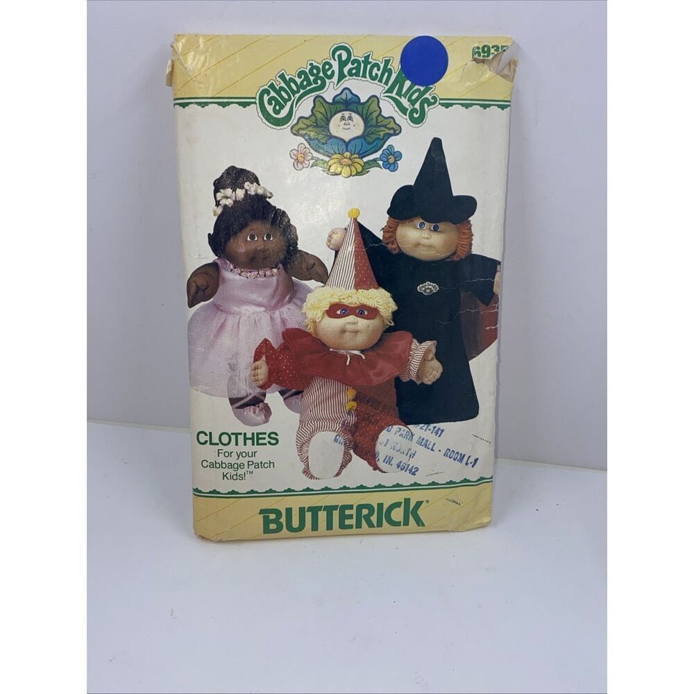 *Cabbage Patch Kids Clothes Sewing Pattern~Butterick 6935~Halloween Costume 1984